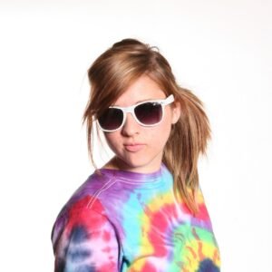 girl, color, shirt, sunglasses, face, young, female, portrait, expression, lifestyle, casual, attractive, t-shirt